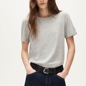 J. Crew Vintage jersey classic-fit crewneck T-shirt in Heather Oatmeal size XL